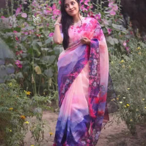 Kusumkali Premium Moslin Saree