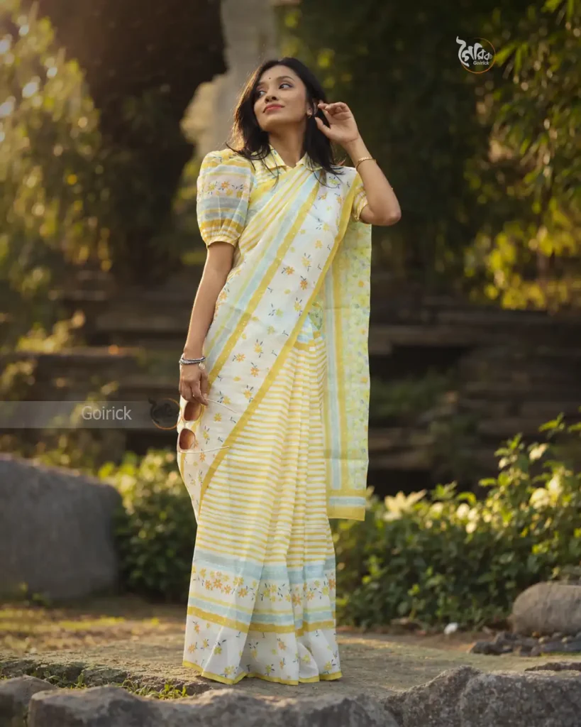 Rodela Premium Moslin Saree