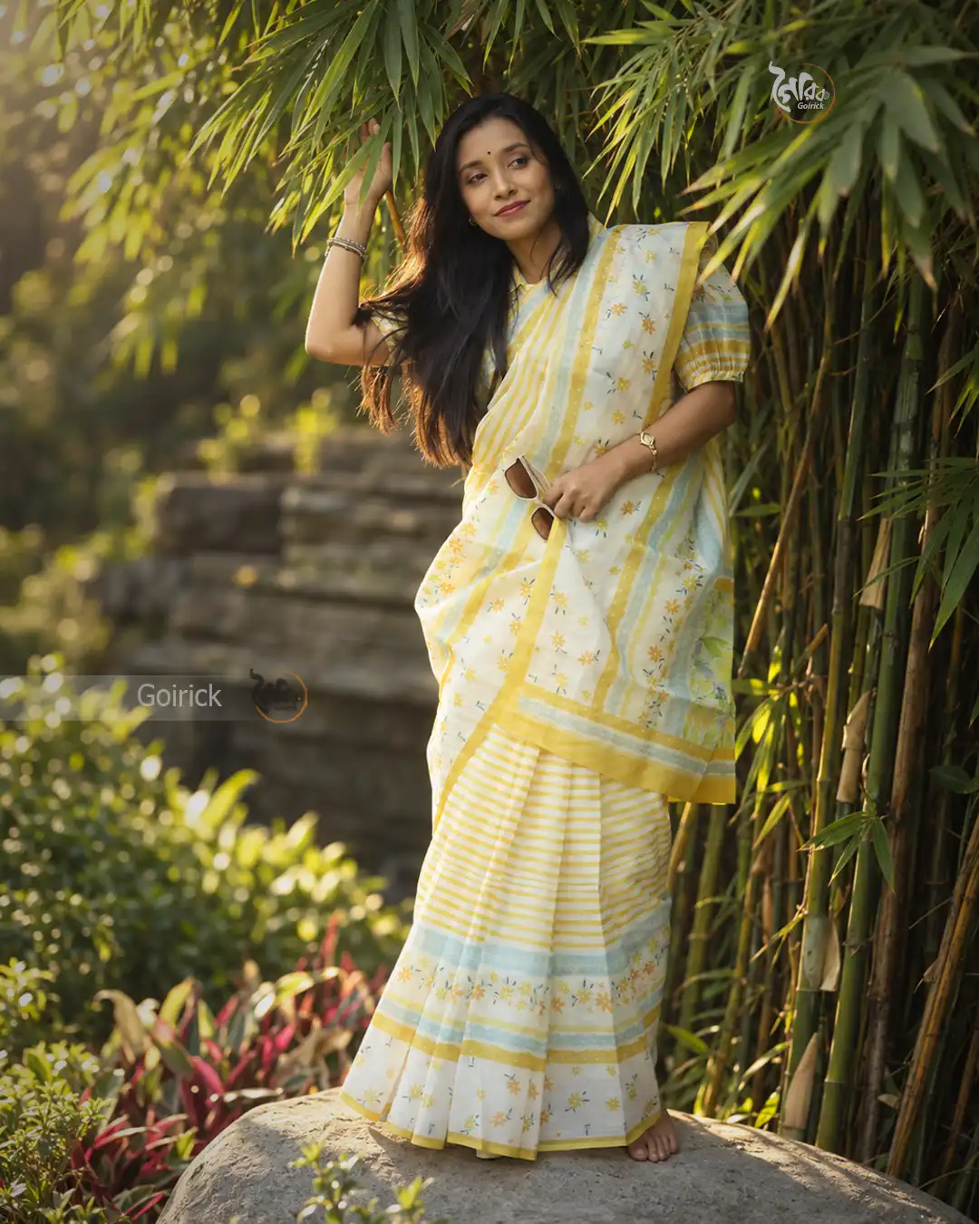Rodela Premium Moslin Saree